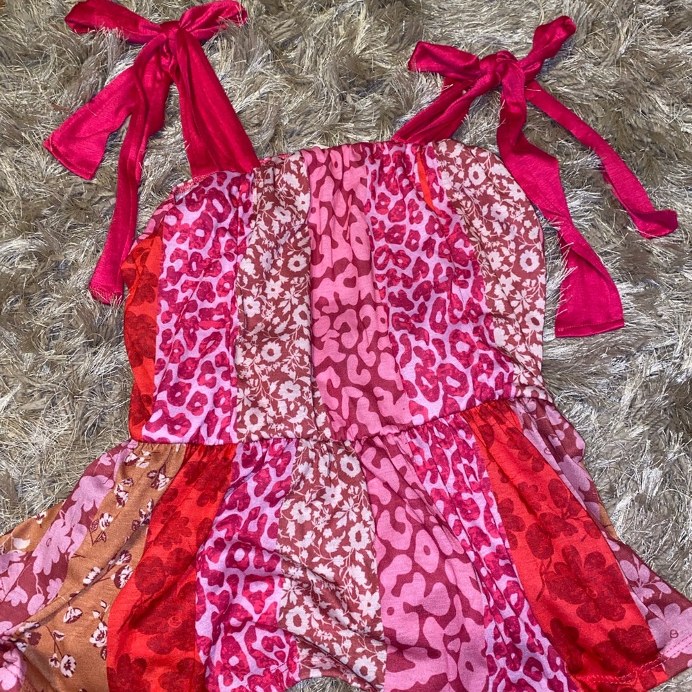 Super cute multi print Bibi babydoll tank.